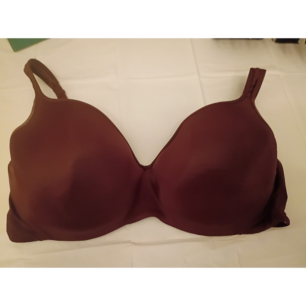 GUC Cacique Lane Bryant RN 118641 Brown Underwired Balconette Bra Size 42 DDD.